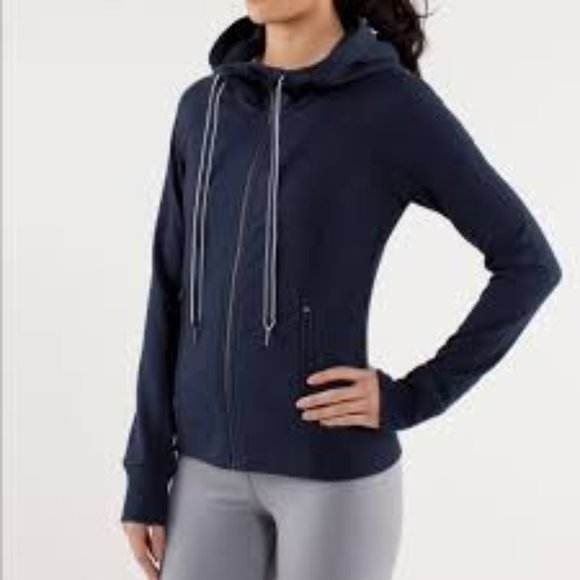 lululemon athletica Jackets & Blazers - Lululemon Rejuvenate Hoodie 6 Navy